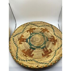 Handwoven‎ Basket Bowl Southwestern Style Native American Decor 11 inch